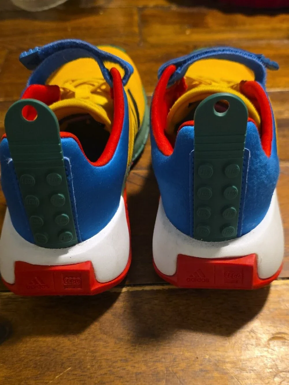 Adidas LEGO !! Kids Yellow, Blue & Red LEGO-Inspired Sneakers.